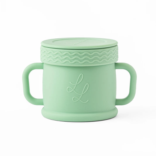 The Coastal Cup: Non-toxic Silicone Snack Cup with Lid