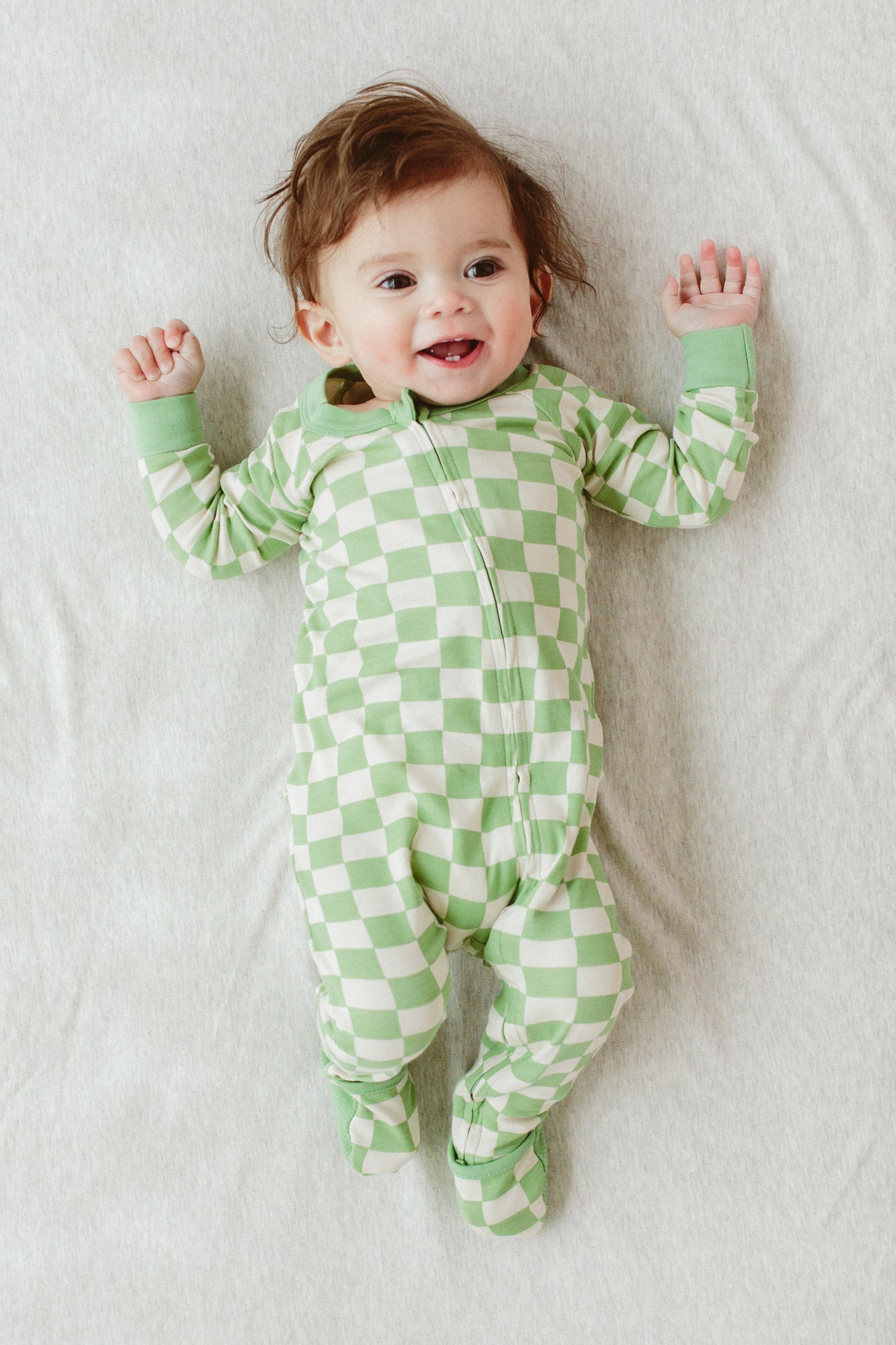 Grow With You Footie - Cabana Green
