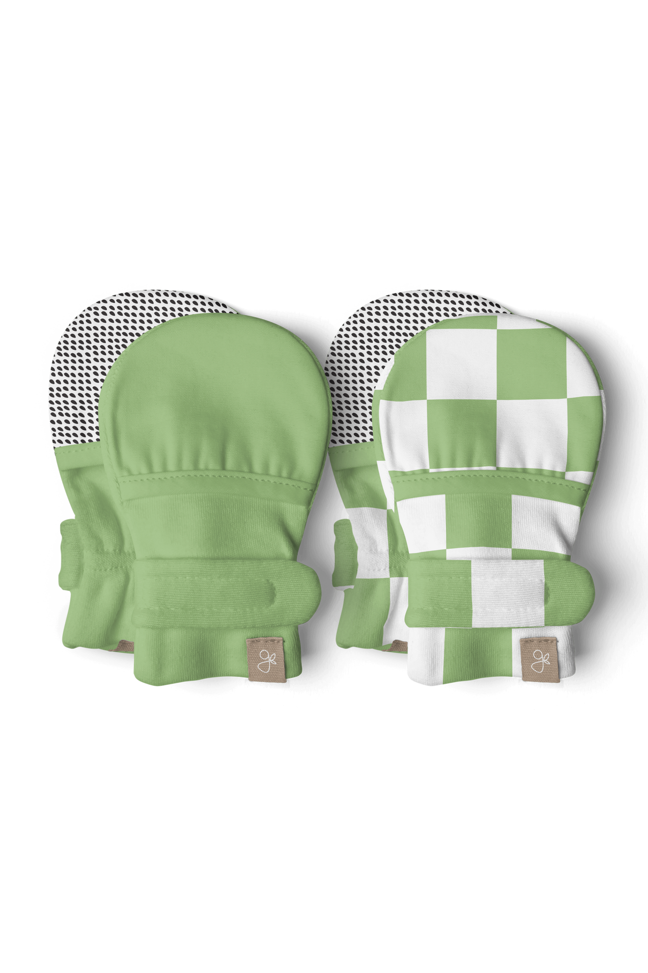 Stay On Baby Mitts 2 Pack - Cabana Green