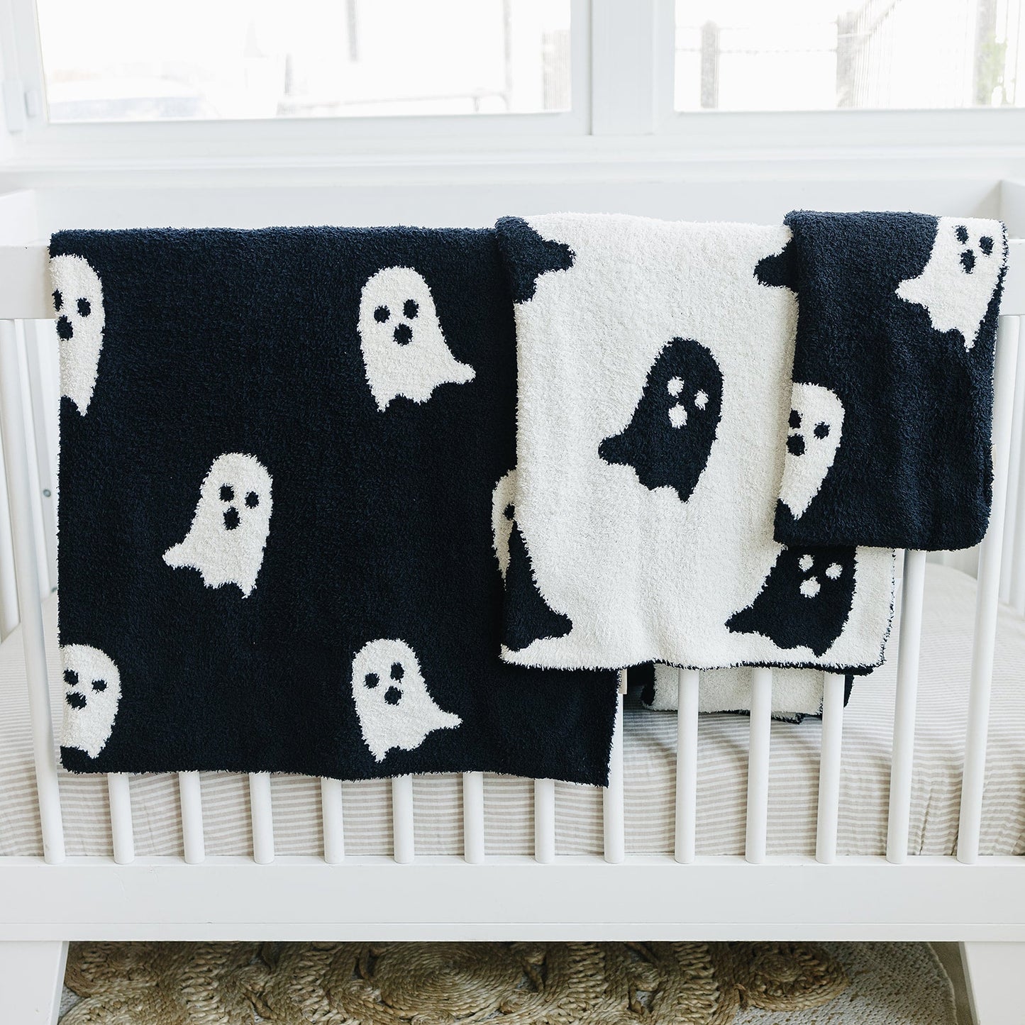 Ghosts Plush Baby Blanket (30x40)
