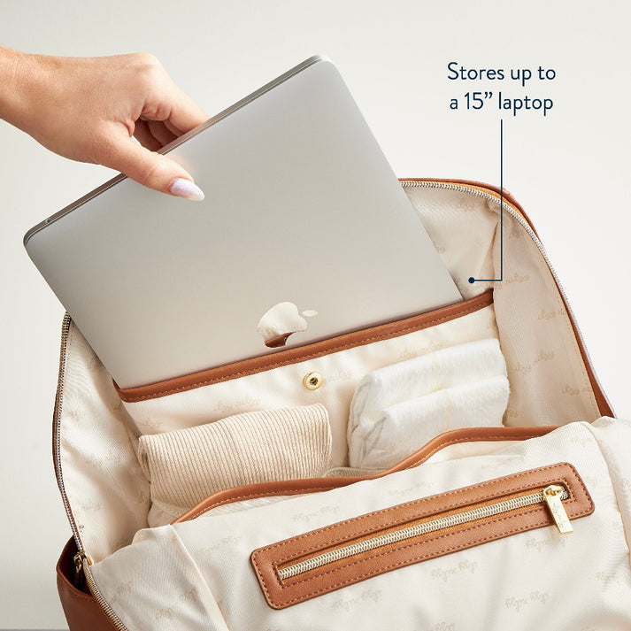 Diaper Bag Backpack Eras - Cognac