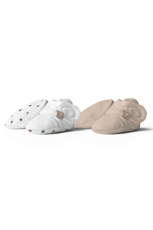 Stay On Baby Boots 2 Pack - City Blocks + Sandstone