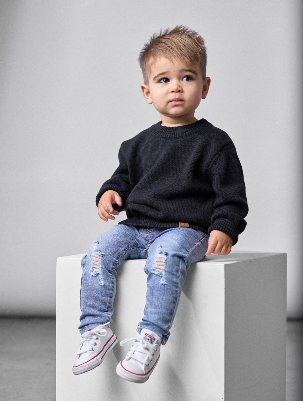 Light Wash Distressed Denim Jean