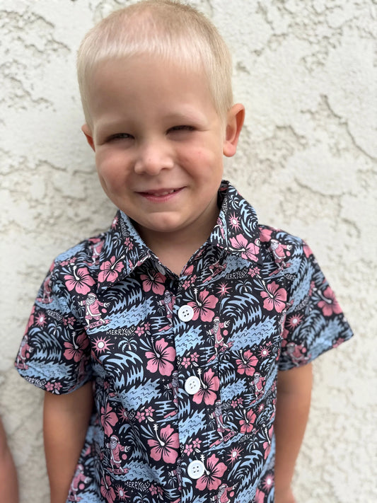 Merry Vibes Hawaiian Shirt (Kids)