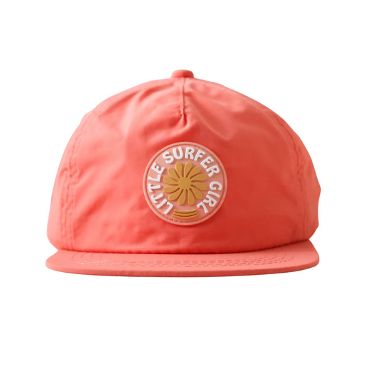 Little Surfer Girl Flower Pink Nylon Cap