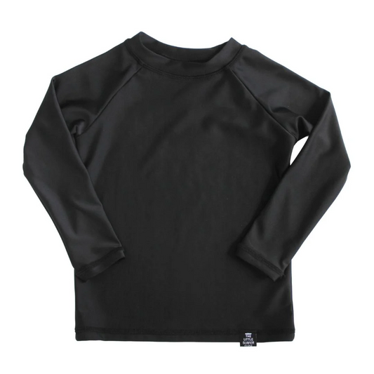 Little Surfer Dude Rashguard - Black