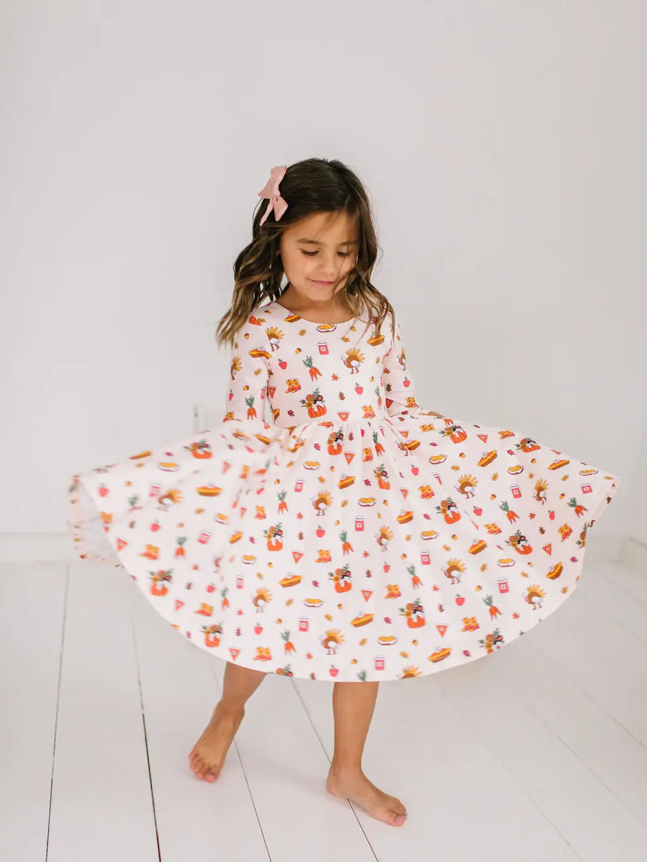 Emile Thanksgiving Twirl Dress