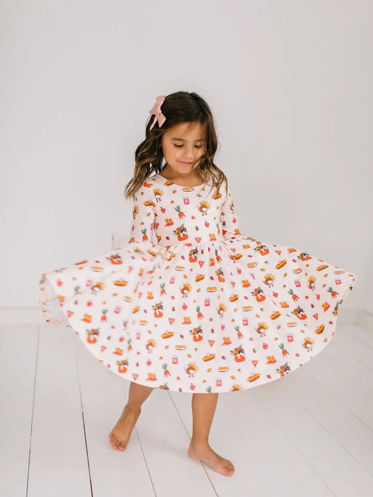 Emile Thanksgiving Twirl Dress
