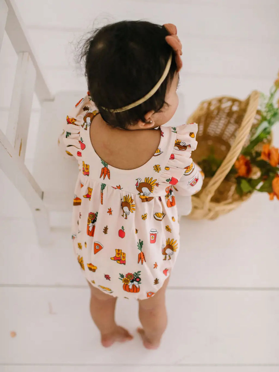 Leah Thanksgiving Romper