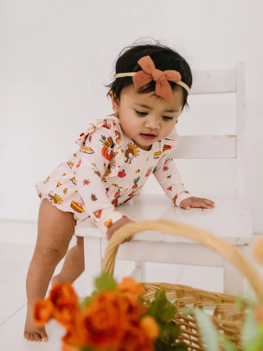 Leah Thanksgiving Romper
