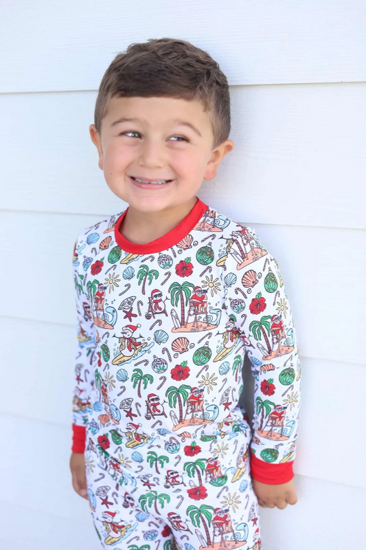 Jolly Waves Bamboo Toddler 2pc Pajama Set