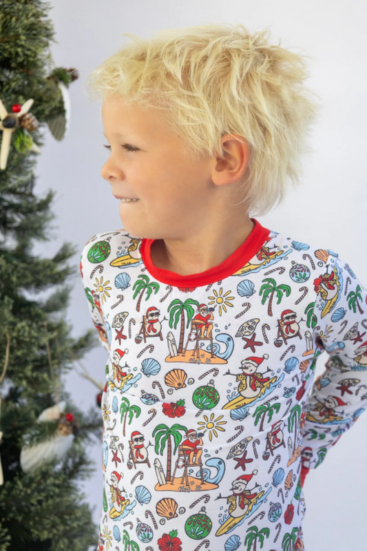 Jolly Waves Bamboo Youth Jogger 2pc Pajama Set