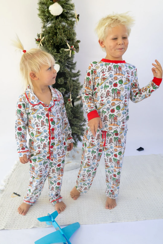 Jolly Waves Bamboo Youth Jogger 2pc Pajama Set