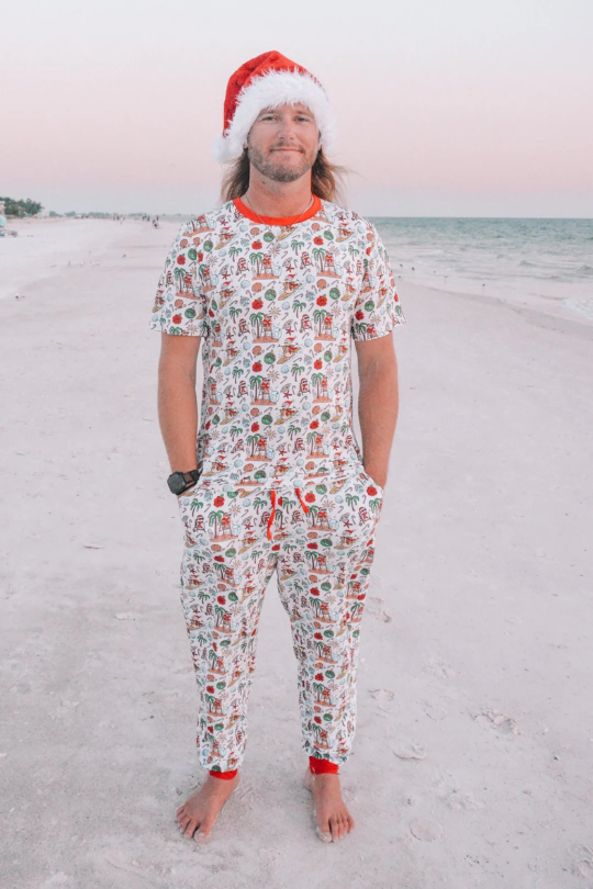 Jolly Waves Men's Bamboo Pajama Set