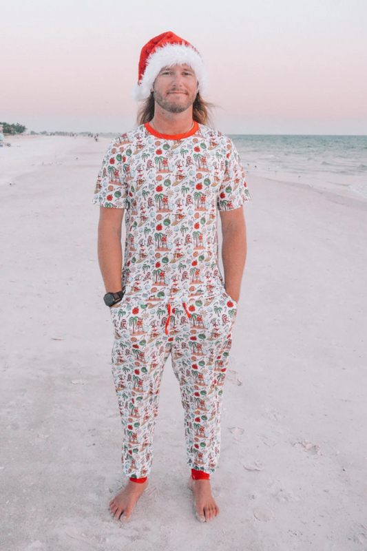 Jolly Waves Men's Bamboo Pajama Set