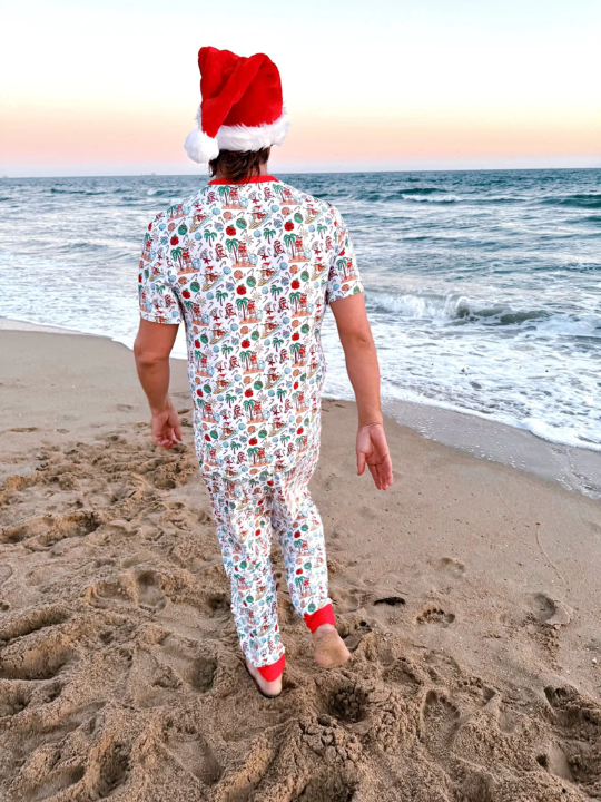 Jolly Waves Men's Bamboo Pajama Set