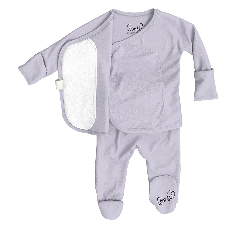 Skin-to-Skin Footie- Hush Sky