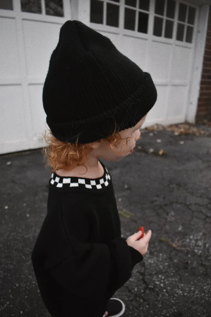 Checkered Collar Sweater