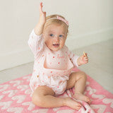Valentines Day Heart Silicone Bib