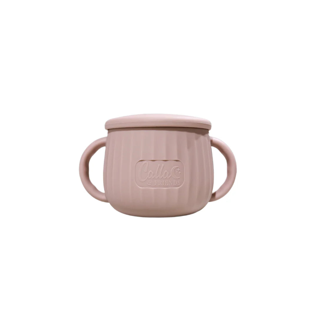 The Miller Snack Cup - Silicone Snack Cup with Handles and Lid