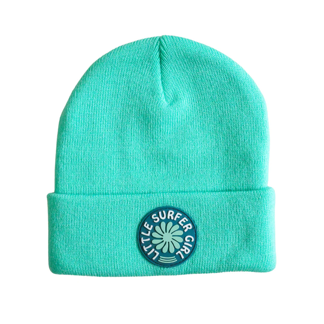 Little Surfer Girl Beanie - Green