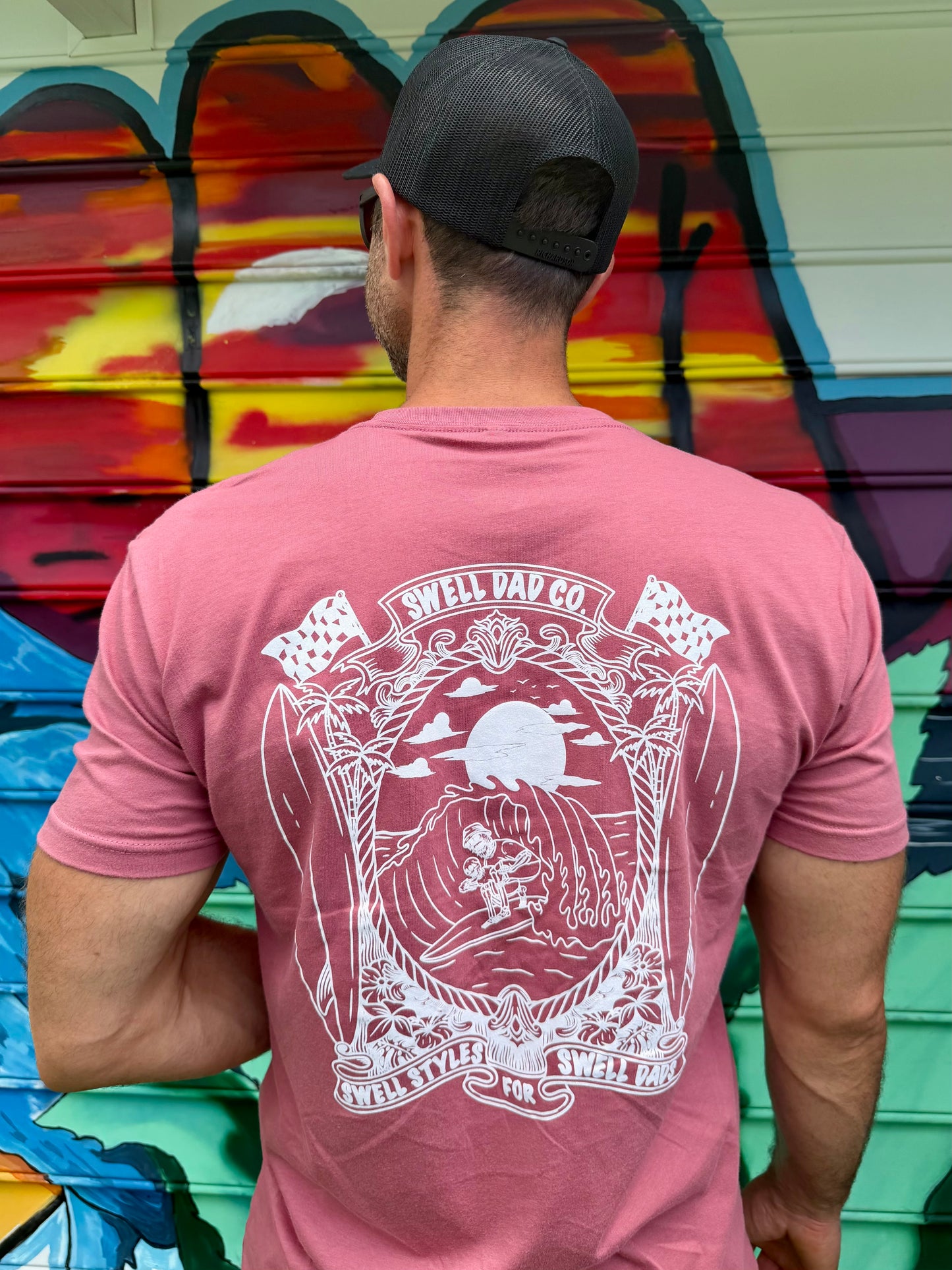 Ride The Wave Together Swell Dad Co Tee