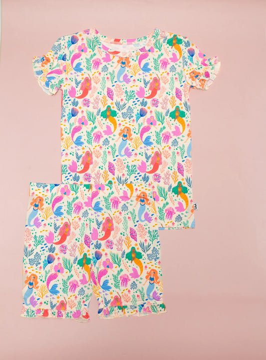 Mermaid Magic Bamboo Short PJ Set
