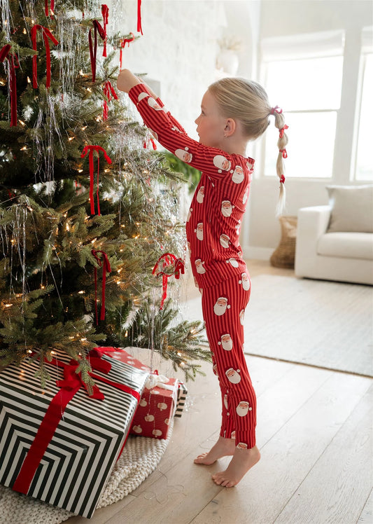 Santa Bamboo Two-Piece PJ Set