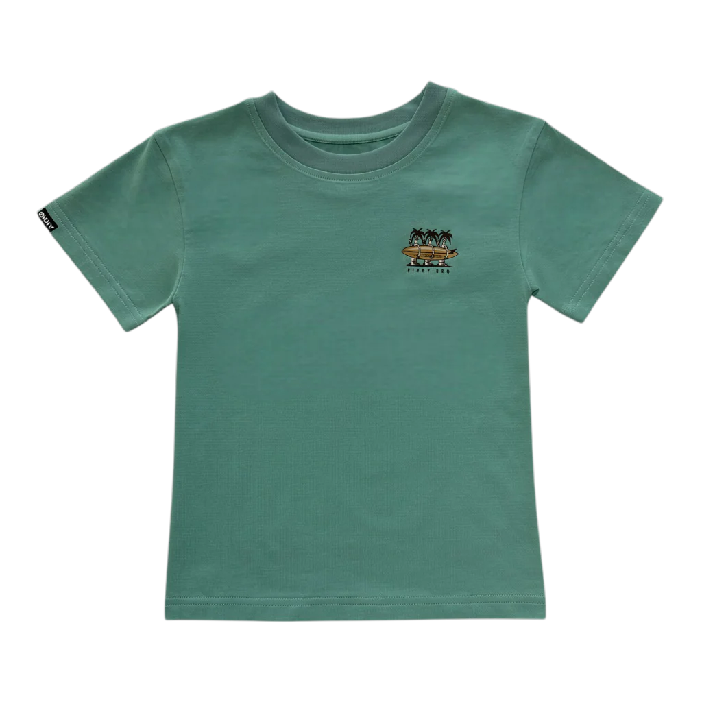 Peace & Palms Graphic Tee - Sage