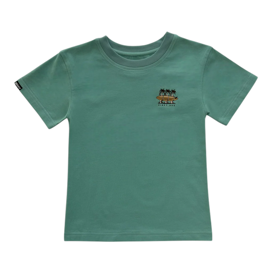 Peace & Palms Graphic Tee - Sage