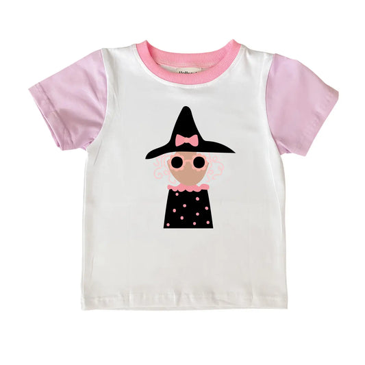 Colorblock Witch Halloween Tee