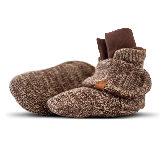 Stay On Baby Boots - Bark Knit