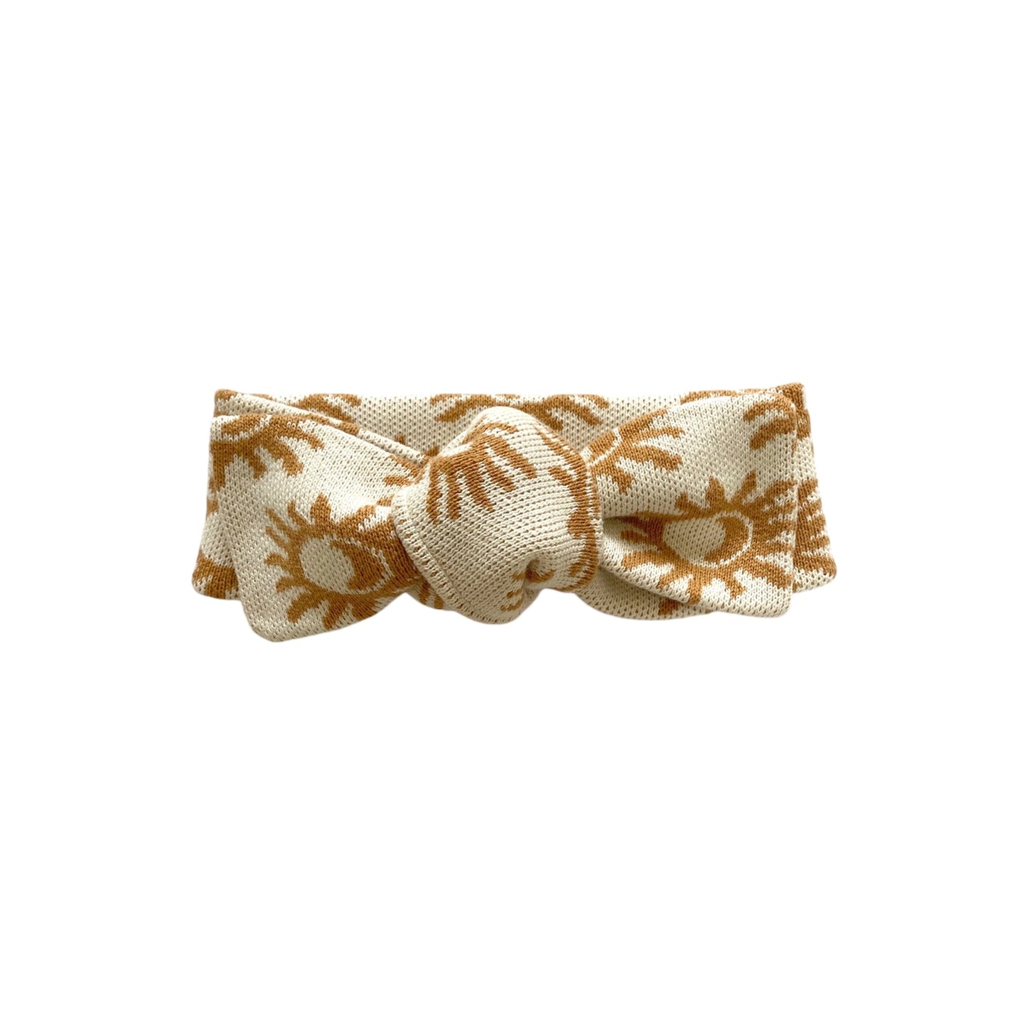 Knit Headband Bow - Golden Suns