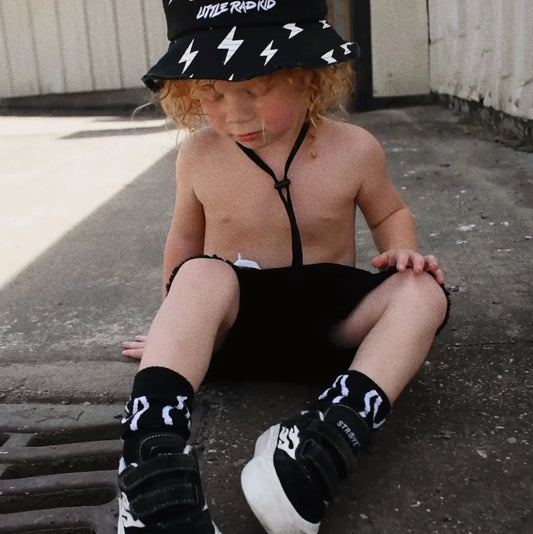 Black Bolt Bucket Hat