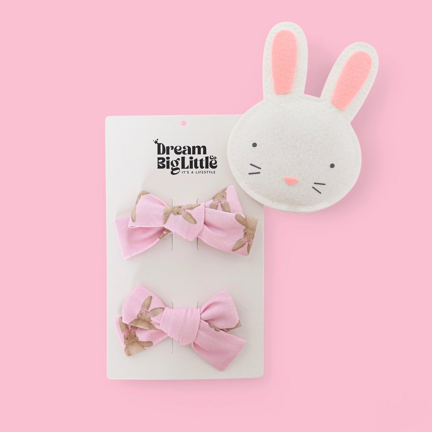 Blushin' Bunnies Dream Bow Hair Clips