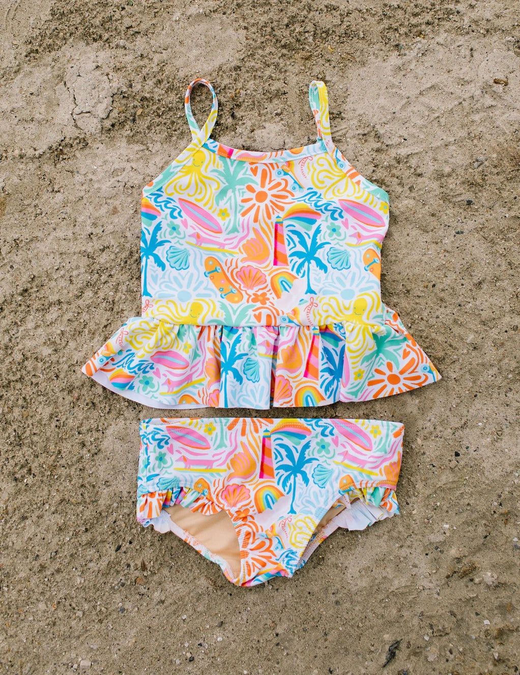 Emma Tankini Swim Set in Beach Scenes | Girls Swim | Upf 50
