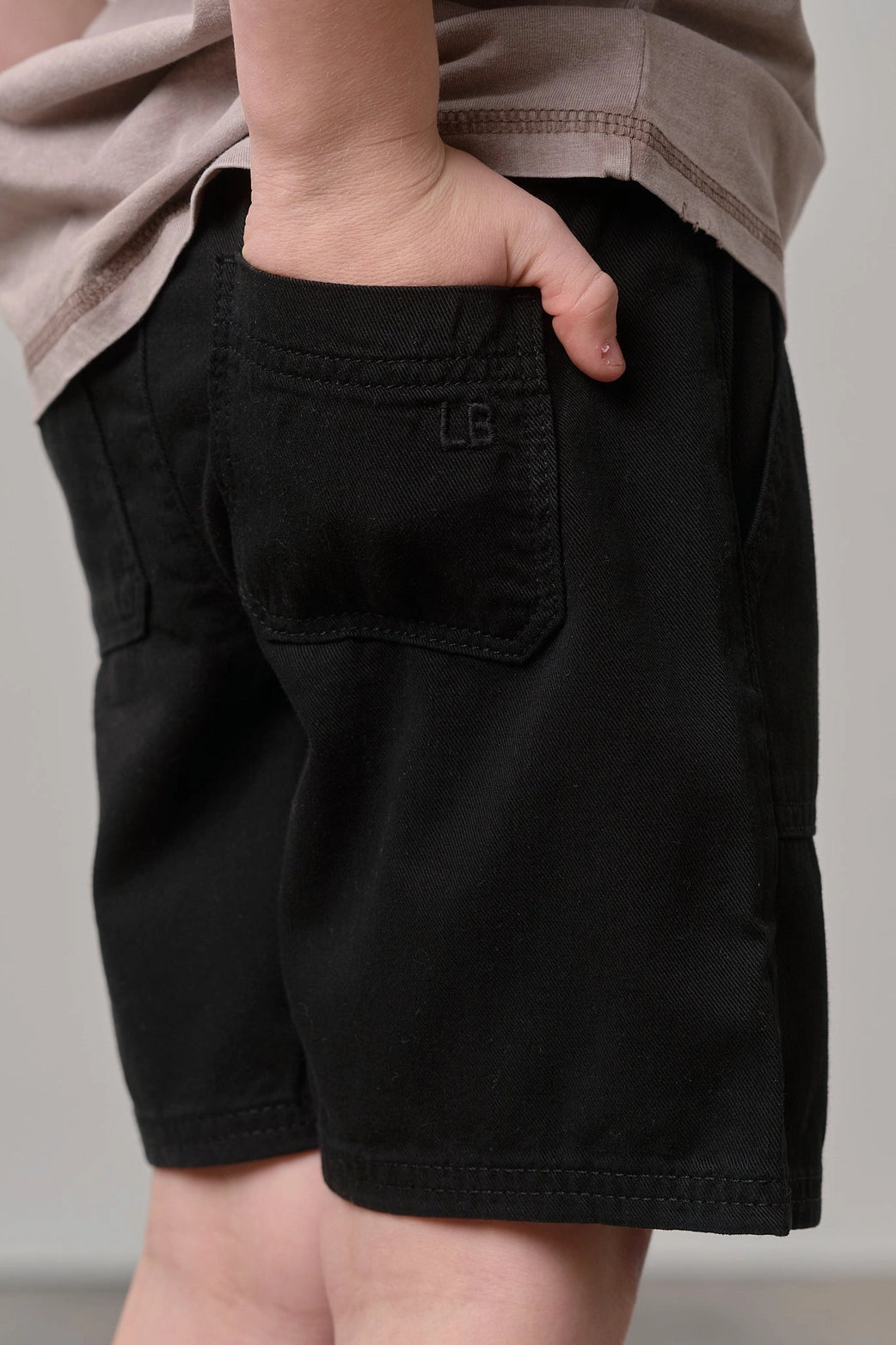 Cotton Twill Short- Black