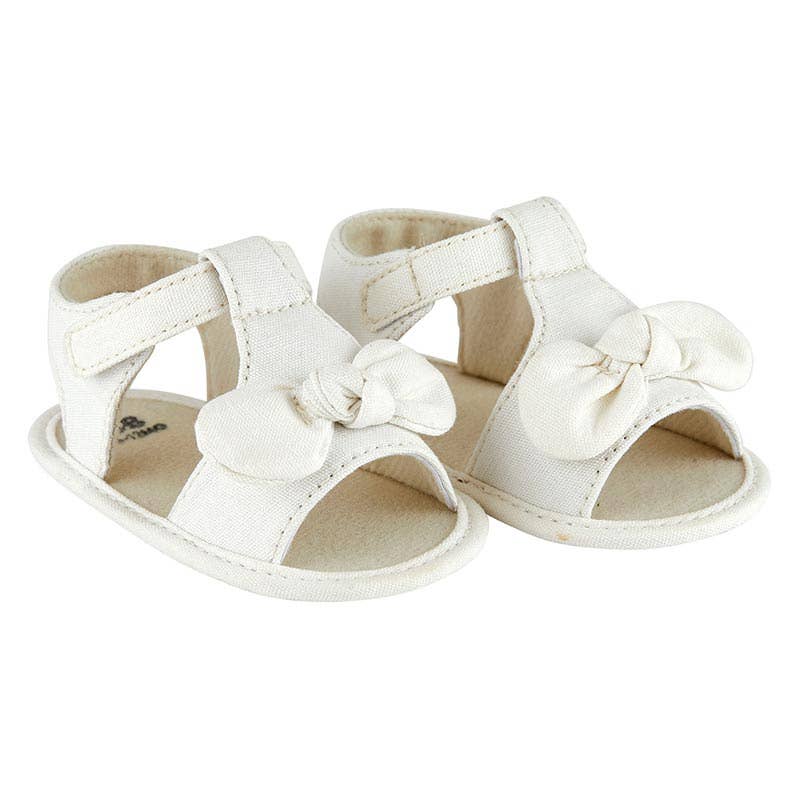 White Bow Sandals | Baby Girl (6-12m)