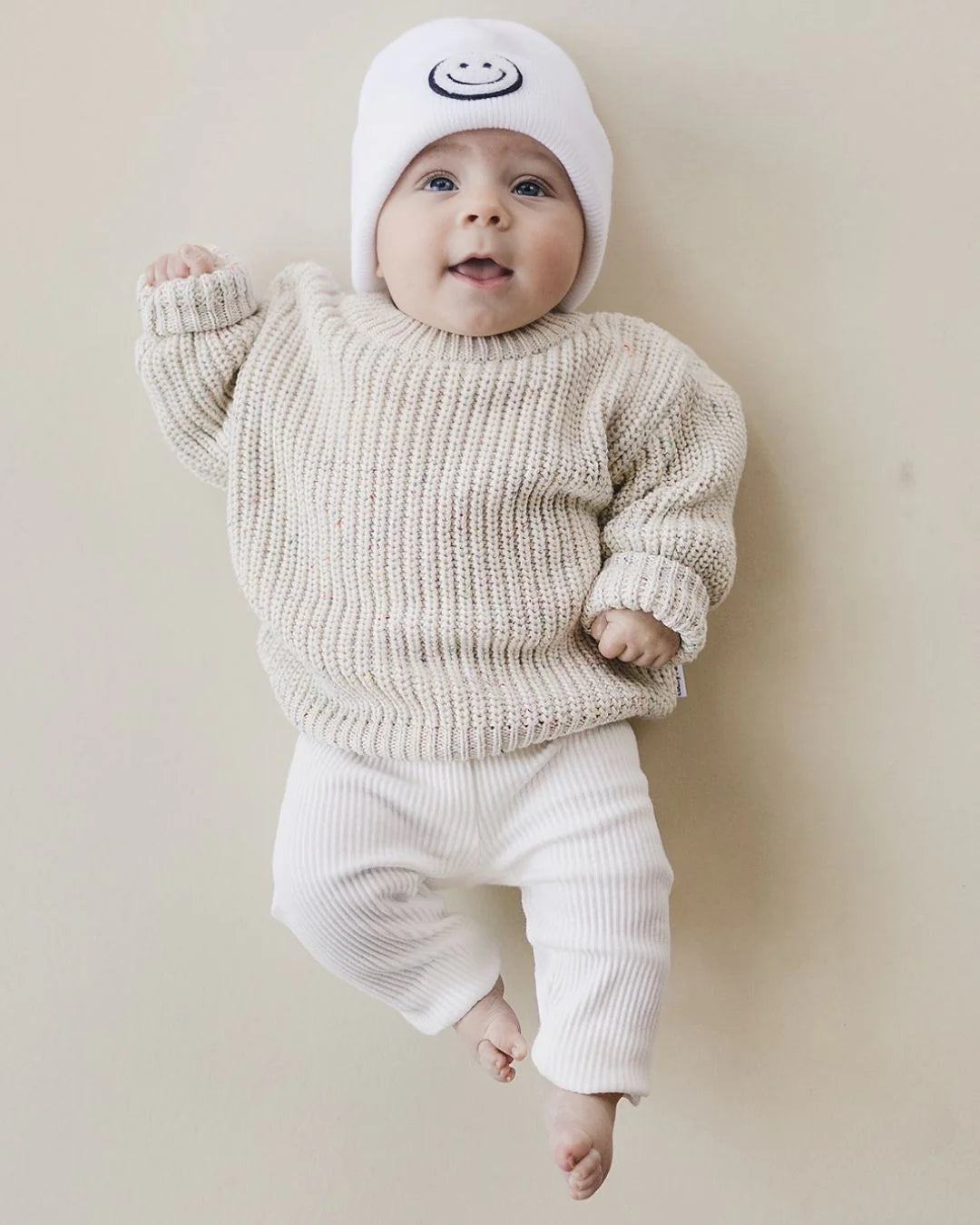 Ribbed Leggings - White