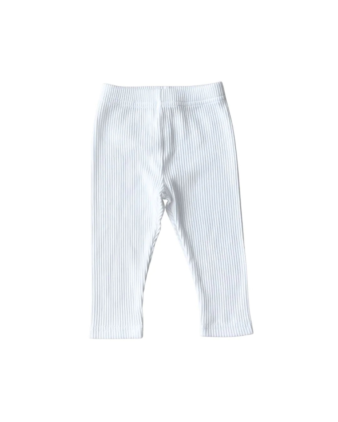 SALE - Ribbed Leggings - White
